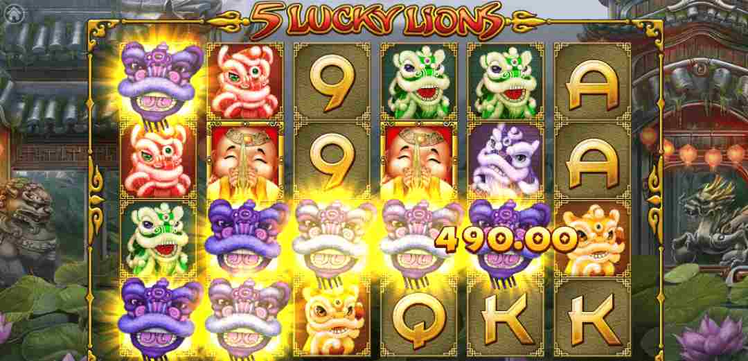 Trò chơi 5 Lucky Lions may mắn